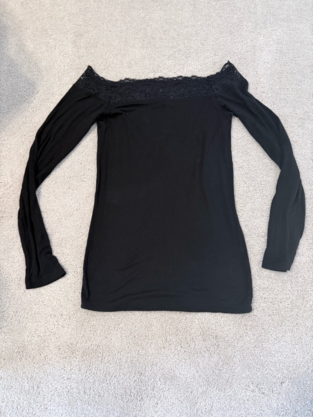 ASOS off shoulder black top